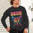 Bruh Baseball Ice Cream Drip Number 67 Player 67th Birthday Unisex Long Sleeve T-Shirt Bruh Baseball Ice Cream Drip Number 67 Player 67th Birthday Unisex Long Sleeve T-Shirt