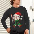 Christmas Baseball Drip For Boys Ice Cream Drip Baseball Unisex Long Sleeve T-Shirt