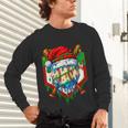 Christmas Baseball Ice Cream Drip Santa Baseball Player Kids Unisex Long Sleeve T-Shirt Christmas Baseball Ice Cream Drip Santa Baseball Player Kids Unisex Long Sleeve T-Shirt