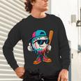 Cool Baseball Drip For Boys Ice Cream Drip Baseball Kids Unisex Long Sleeve T-Shirt Cool Baseball Drip For Boys Ice Cream Drip Baseball Kids Unisex Long Sleeve T-Shirt