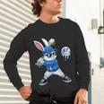 Dripping Drip Baseball Rabbit Bunny Easter Men Boy Kid Unisex Long Sleeve T-Shirt