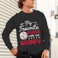 My Favorite Player Calls Me Grampy Baseball Grampy Unisex Long Sleeve T-Shirt My Favorite Player Calls Me Grampy Baseball Grampy Unisex Long Sleeve T-Shirt