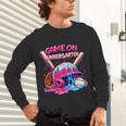 Game Kindergarten Baseball Ice Cream Drip On Back To School Unisex Long Sleeve T-Shirt