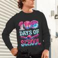 Happy 100 Days Of School Game Day Baseball Ice Cream Drip Unisex Long Sleeve T-Shirt Happy 100 Days Of School Game Day Baseball Ice Cream Drip Unisex Long Sleeve T-Shirt