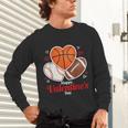 Happy Valentine’s Basketball Football Valentine Baseball Unisex Long Sleeve T-Shirt