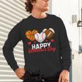 Happy Valentine’s Day Basketball Football Baseball Hearts Unisex Long Sleeve T-Shirt