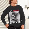 I Hit 100 Days Of School Baseball 100th Day Boys Kids Unisex Long Sleeve T-Shirt