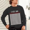 I Hit 100 Days Of School Baseball Lover Teacher Student Unisex Long Sleeve T-Shirt I Hit 100 Days Of School Baseball Lover Teacher Student Unisex Long Sleeve T-Shirt