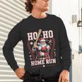 Ho Ho Home Run Baseball Christmas Holiday Sports Santa Unisex Long Sleeve T-Shirt Ho Ho Home Run Baseball Christmas Holiday Sports Santa Unisex Long Sleeve T-Shirt