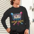 HUGvyn 100 Drippy Days Of School Baseball Ice Cream 100 Days Unisex Long Sleeve T-Shirt