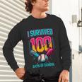 HUGvyn I Survived 100 Days Baseball Teacher Ice Cream Drip Unisex Long Sleeve T-Shirt HUGvyn I Survived 100 Days Baseball Teacher Ice Cream Drip Unisex Long Sleeve T-Shirt