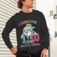 HUGvyn I Survived 100 Days Of School Baseball 6 7 Ice Cream Unisex Long Sleeve T-Shirt HUGvyn I Survived 100 Days Of School Baseball 6 7 Ice Cream Unisex Long Sleeve T-Shirt