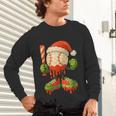 Ice Cream Drip Baseball Christmas Baseball Drip Candy Cane Unisex Long Sleeve T-Shirt Ice Cream Drip Baseball Christmas Baseball Drip Candy Cane Unisex Long Sleeve T-Shirt