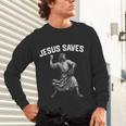 Jesus Saves Shirt Religious Christian Faith Baseball Unisex Long Sleeve T-Shirt Jesus Saves Shirt Religious Christian Faith Baseball Unisex Long Sleeve T-Shirt