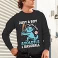 Just A Boy Who Loves Axolotls & Baseball Unisex Long Sleeve T-Shirt