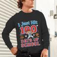 I Just Hit 100 Days Of School Baseball 100th Day Boys Kids Unisex Long Sleeve T-Shirt