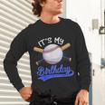 Kids 8th Baseball Birthday Party Boys Sport Fan 8 Years Old Unisex Long Sleeve T-Shirt