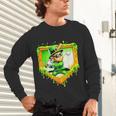 Leprechaun Baseball St Patricks Day Ice Cream Drip Men Boys Unisex Long Sleeve T-Shirt