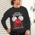 Little Slugger Boy Coming Soon Baby Announcement Baseball Unisex Long Sleeve T-Shirt Little Slugger Boy Coming Soon Baby Announcement Baseball Unisex Long Sleeve T-Shirt