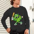 Lucky Shamrock Playing Baseball St Patrick's Kids Boys Unisex Long Sleeve T-Shirt Lucky Shamrock Playing Baseball St Patrick's Kids Boys Unisex Long Sleeve T-Shirt