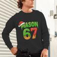 Mason 67 Christmas Ice Cream Drip Meme Six Seven Baseball Unisex Long Sleeve T-Shirt Mason 67 Christmas Ice Cream Drip Meme Six Seven Baseball Unisex Long Sleeve T-Shirt