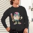 Melted Ice-Cream Baseball Mascot Pastel Pop Unisex Long Sleeve T-Shirt Melted Ice-Cream Baseball Mascot Pastel Pop Unisex Long Sleeve T-Shirt