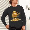 Melting Baseball Mascot Slugger Bat Cap Cartoon Unisex Long Sleeve T-Shirt Melting Baseball Mascot Slugger Bat Cap Cartoon Unisex Long Sleeve T-Shirt