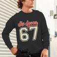 Number 67 Meme Six Seven Baseball Style Kids Boy Teen Unisex Long Sleeve T-Shirt Number 67 Meme Six Seven Baseball Style Kids Boy Teen Unisex Long Sleeve T-Shirt