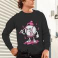 Pink Ribbon Baseball Breast Cancer Awareness Unisex Long Sleeve T-Shirt