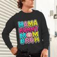 Retro Mama Mommy Mom Bruh Baseball Women Girls Unisex Long Sleeve T-Shirt