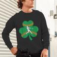 Retro Shamrock Baseball St Patricks Day Men Women Boys Girls Unisex Long Sleeve T-Shirt