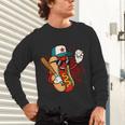 Retro Vintage Baseball Hot Dogs Unisex Long Sleeve T-Shirt Retro Vintage Baseball Hot Dogs Unisex Long Sleeve T-Shirt