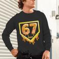 Six Seven 67 Meme Gen Alpha Slang Baseball 101 Unisex Long Sleeve T-Shirt Six Seven 67 Meme Gen Alpha Slang Baseball 101 Unisex Long Sleeve T-Shirt