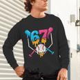Six Seven Baseball Ice Cream Drip Cool 67 Gen Alpha Slang Unisex Long Sleeve T-Shirt Six Seven Baseball Ice Cream Drip Cool 67 Gen Alpha Slang Unisex Long Sleeve T-Shirt