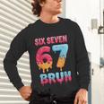 Six Seven Bruh 67 Ice Cream Drip Baseball For Men Women Kids Unisex Long Sleeve T-Shirt Six Seven Bruh 67 Ice Cream Drip Baseball For Men Women Kids Unisex Long Sleeve T-Shirt