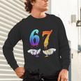 Six Seven Ice Cream Drip Cool Meme 67 Number Baseball Unisex Long Sleeve T-Shirt Six Seven Ice Cream Drip Cool Meme 67 Number Baseball Unisex Long Sleeve T-Shirt