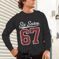 Six Seven Meme Boys Girls Kids 67 Baseball Jersey Unisex Long Sleeve T-Shirt