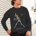 Spooky Season Skeleton Baseball Player Halloween Batter Unisex Long Sleeve T-Shirt Spooky Season Skeleton Baseball Player Halloween Batter Unisex Long Sleeve T-Shirt