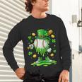 St Patrick Day Baseball Drip Ice Cream Baseball Unisex Long Sleeve T-Shirt