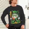 St Patricks Day Baseball Ice Cream Baseball Player Cartoon Unisex Long Sleeve T-Shirt St Patricks Day Baseball Ice Cream Baseball Player Cartoon Unisex Long Sleeve T-Shirt
