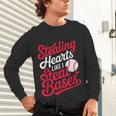 Stealing Hearts Like I Steal Bases Cute Baseball Boys Unisex Long Sleeve T-Shirt Stealing Hearts Like I Steal Bases Cute Baseball Boys Unisex Long Sleeve T-Shirt