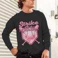 Strike Out Breast Cancer Baseball Drip For Boys Youth Unisex Long Sleeve T-Shirt Strike Out Breast Cancer Baseball Drip For Boys Youth Unisex Long Sleeve T-Shirt