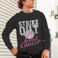 Strike Out Breast Cancer Baseball Warrior Unisex Long Sleeve T-Shirt Strike Out Breast Cancer Baseball Warrior Unisex Long Sleeve T-Shirt