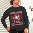 Valentine My Heart Belongs Baseball Lover Boy Men Unisex Long Sleeve T-Shirt