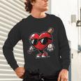 Valentines Day Baseball Heart Bat Sunglasses Men Boys Kids Unisex Long Sleeve T-Shirt Valentines Day Baseball Heart Bat Sunglasses Men Boys Kids Unisex Long Sleeve T-Shirt
