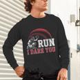 Vintage Humor Baseball Apparel Run I Dare You Unisex Long Sleeve T-Shirt Vintage Humor Baseball Apparel Run I Dare You Unisex Long Sleeve T-Shirt