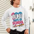 100 Days Of School Baseball Drip Bat 100th Day Of School Boy Unisex Long Sleeve T-Shirt