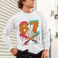 67 Ice Cream Drip Baseball Number 67 Player 67th Birthday Unisex Long Sleeve T-Shirt 67 Ice Cream Drip Baseball Number 67 Player 67th Birthday Unisex Long Sleeve T-Shirt