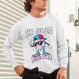 67 Meme Six Seven Baseball Ice Cream Drip Girls Boys Premium Tri-Blend Unisex Long Sleeve T-Shirt