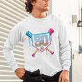 Baseball 50 Year Old Ice Cream Drip 50th Birthday Number 50 Unisex Long Sleeve T-Shirt Baseball 50 Year Old Ice Cream Drip 50th Birthday Number 50 Unisex Long Sleeve T-Shirt